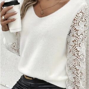 New v neck sweater